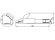 Krokosvorka 15A černá - rozsah uchopení max 12mm délka 56mm
