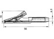 Krokosvorka 15A černá - rozsah uchopení max 6mm 300V