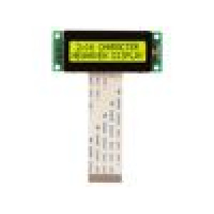 Zobrazovač: LCD alfanumerický STN Positive 16x2/2x16 LED 5VDC