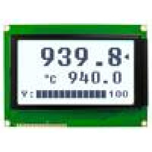 Zobrazovač: LCD grafický 240x128 FSTN Positive bílá LED 5VDC