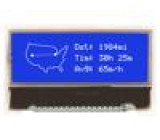 Zobrazovač: LCD grafický 128x32 STN Negative modrá LED PIN: 17