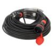 Prodlužovací síťový kabel Zásuvky: 1 guma černá 3x1,5mm2 40m
