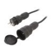 Prodlužovací síťový kabel Zásuvky: 1 guma černá 3x1,5mm2 15m