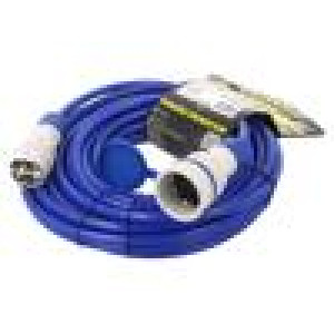 Prodlužovací síťový kabel Zásuvky: 1 PUR modrá 3x2,5mm2 15m