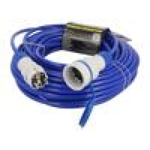 Prodlužovací síťový kabel Zásuvky: 1 PUR modrá 3x1,5mm2 25m