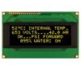 Zobrazovač: OLED alfanumerický 20x4 Rozm: 98x60x10mm žlutá