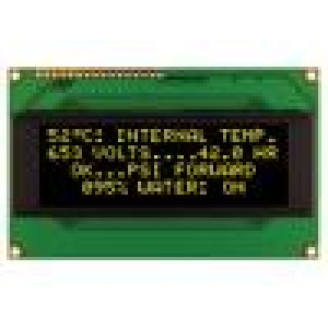 Zobrazovač: OLED alfanumerický 20x4 Rozm: 98x60x10mm žlutá