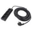 Prodlužovací síťový kabel Zásuvky: 4 černá 3x1,5mm2 10m 16A