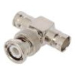 T adapter BNC male,BNC female x2 Insulation: teflon (PTFE)