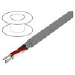 Vodič Xtra Guard® 1 2x14AWG PVC tmavě šedá 600V 30,5m