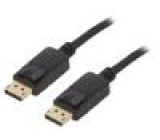 Kabel DisplayPort 1.2,HDCP 1.3 10m černá 28AWG Žíla: Cu