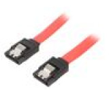Kabel: SATA SATA vidlice,z obou stran 1m SATA III červená