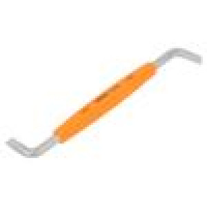 Screwdriver slot double-sided,angular 5,5x1,0mm 125mm