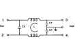 Filtr odrušovací 250VAC Cx:100nF Cy:3,3nF 3,7mH montáž THT