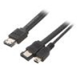 Kabel: SATA SATA vidlice,USB B mini vidlice,z obou stran 1m