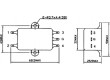Filtr odrušovací 250VAC 3,7mH Cx:100nF Cy:3,3nF Iprac.max:1A