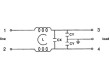 Filtr odrušovací 250VAC 0,3mH Cx:100nF Cy:3,3nF konektor pájecí