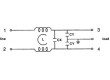 Filtr odrušovací 250VAC 0,3mH Cx:100nF Cy:3,3nF konektor pájecí