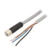 Kabel: pro snímače/automatizaci M12 PIN: 5 5m zástrčka 12A