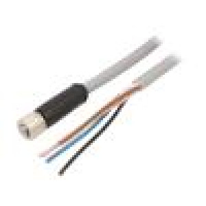 Kabel: pro snímače/automatizaci M12 PIN: 5 5m zástrčka 12A