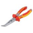 Pliers insulated,curved,telephone 205mm Cut: with side face