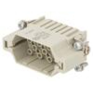 Konektor: HDC kontaktní vložka vidlice Han® DD PIN: 28 28+PE