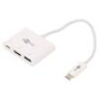 Adaptér HDMI 2.0,USB 3.0 0,15m bílá Podpora: 4K,UHD 2160p