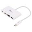 Adaptér HDMI 1.4,USB 3.0 0,15m bilá 60W