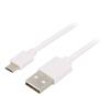 Kabel USB 2.0 USB A vidlice,USB B micro vidlice niklovaný 1m