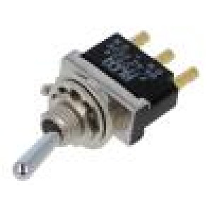 Přepínač páčkový pol: 2 SPDT (ON)-ON 6A/250VAC -20÷70°C FT