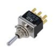 Přepínač páčkový pol: 3 DP3T ON-OFF-(ON) 6A/250VAC -20÷70°C