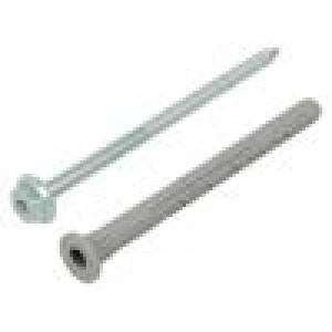 Plastic anchor 10x120 SXRL-T with screw 50pcs 10mm