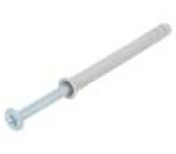 Plastic anchor 5x50 N with screw 100pcs 5mm