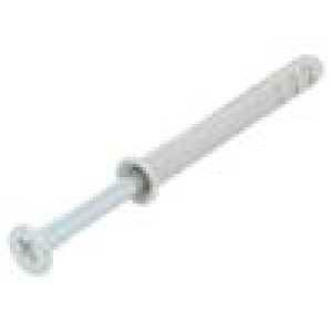 Plastic anchor 5x40 N with screw 100pcs 5mm