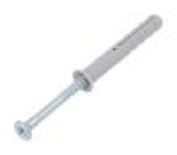 Plastic anchor 6x40 N with screw 100pcs 6mm