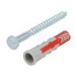 Plastic anchor 12x60 DUOPOWER with screw 10pcs 12mm