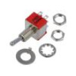 Přepínač páčkový pol: 2 DPDT ON-(ON) 2A/250VAC 5A/28VDC