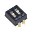 Přepínač: DIP-SWITCH Počet sekcí: 2 OFF-ON -0,025A/24VDC pol: 2