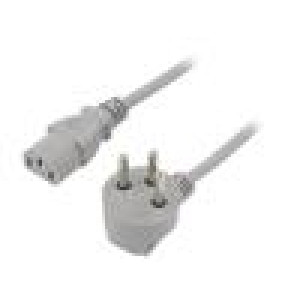 Kabel 3x0,75mm2 IEC C13 zásuvka,IS1-16P (H) úhlová vidlice