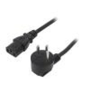 Kabel 3x0,75mm2 IEC C13 zásuvka,IS1-16P (H) úhlová vidlice