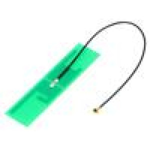 Anténa WiFi 3dBi lineární na plochý kabel 50Ω I-PEX (u.FL)