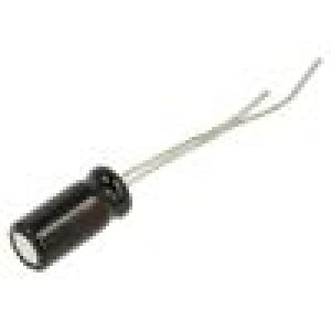 Kondenzátor: elektrolytický THT 47uF 25VDC Ø5x11mm ±20% 1000h