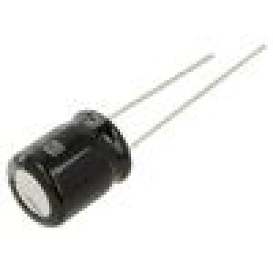 Kondenzátor: elektrolytický THT 10uF 160VDC Ø10x12,5mm ±20%