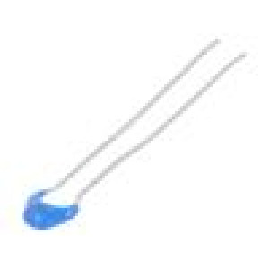 Kondenzátor keramický MLCC 10nF 100VDC C0G ±5% THT 2,5mm