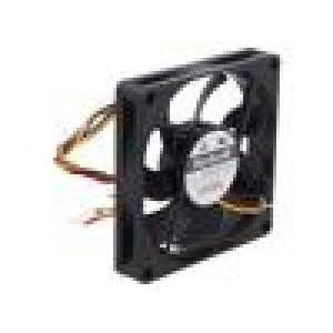 Ventilátor: DC axiální 24VDC 80x80x15mm 70,8m3/h 37dBA