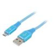 Kabel USB 2.0 USB A vidlice,USB B micro vidlice zlacený 2m