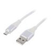 Kabel USB 2.0 USB A vidlice,USB B micro vidlice zlacený 1m