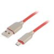 Kabel USB 2.0 USB A vidlice,USB B micro vidlice zlacený 1m