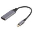 Adaptér USB 3.0 DisplayPort zásuvka,USB C vidlice 0,15m