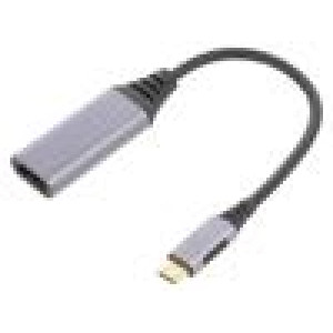 Adaptér USB 3.0 HDMI zásuvka,USB C vidlice 0,15m černá